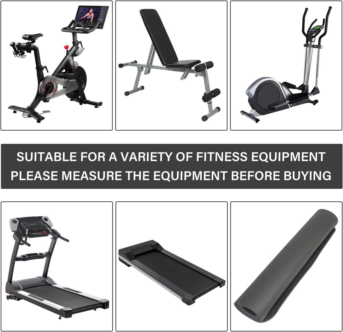 Bike Mat,Treadmill Mat,For Walking Pad,Elliptical