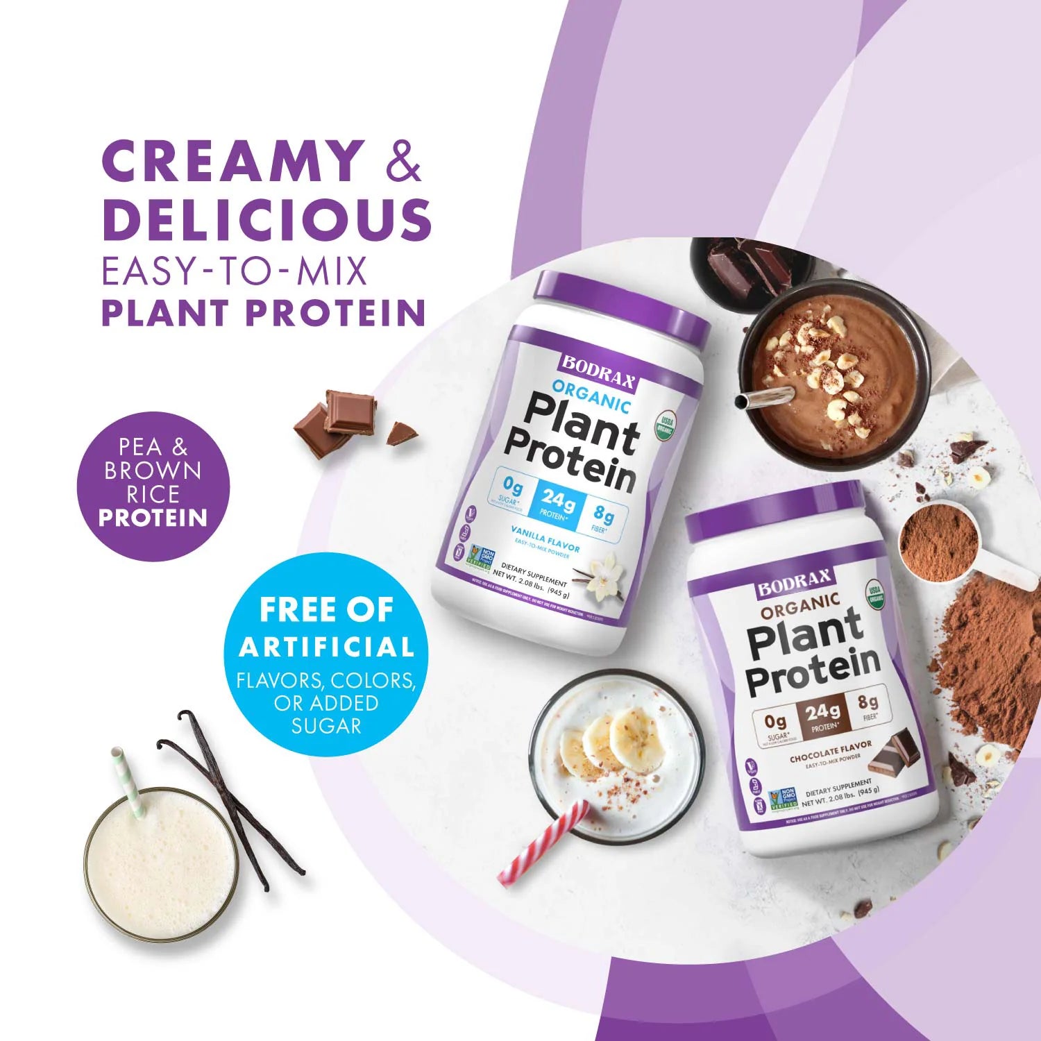 BODRAX ORGANIC PLANT PROTEIN POWDER