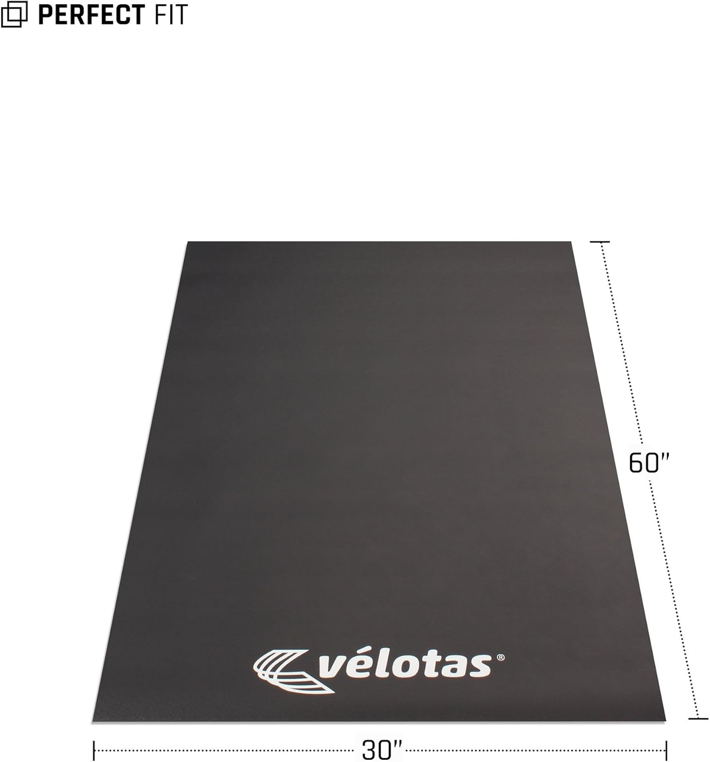 Velotas Pro Series High Density Personal Fitness Equipment Mats, Protective Flooring underneath Treadmills, Stationary Bikes and Weight Bench, Multiple Sizes