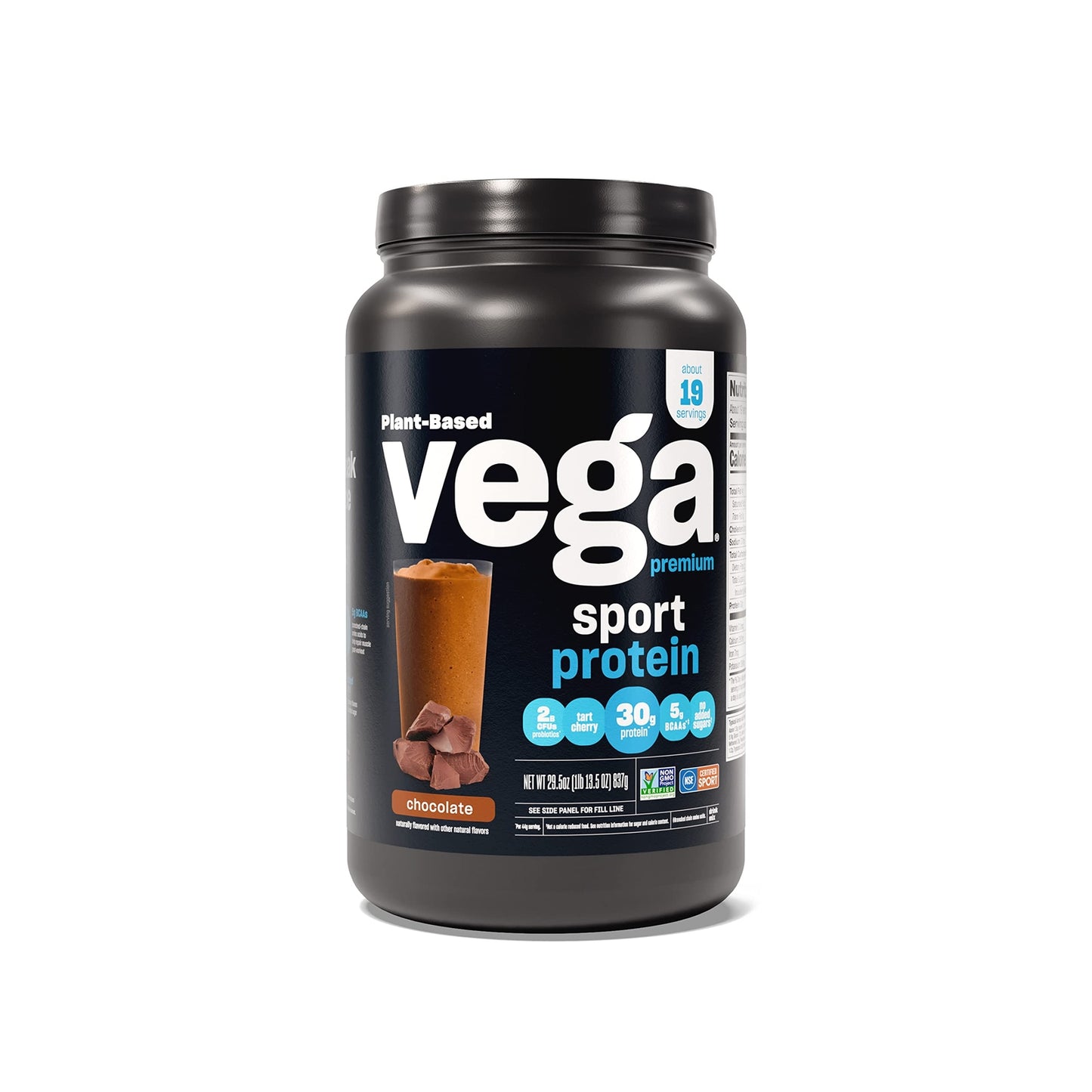Vega Premium Sport Protein Powder Chocolate 30G Protein 19 Servings Vegan