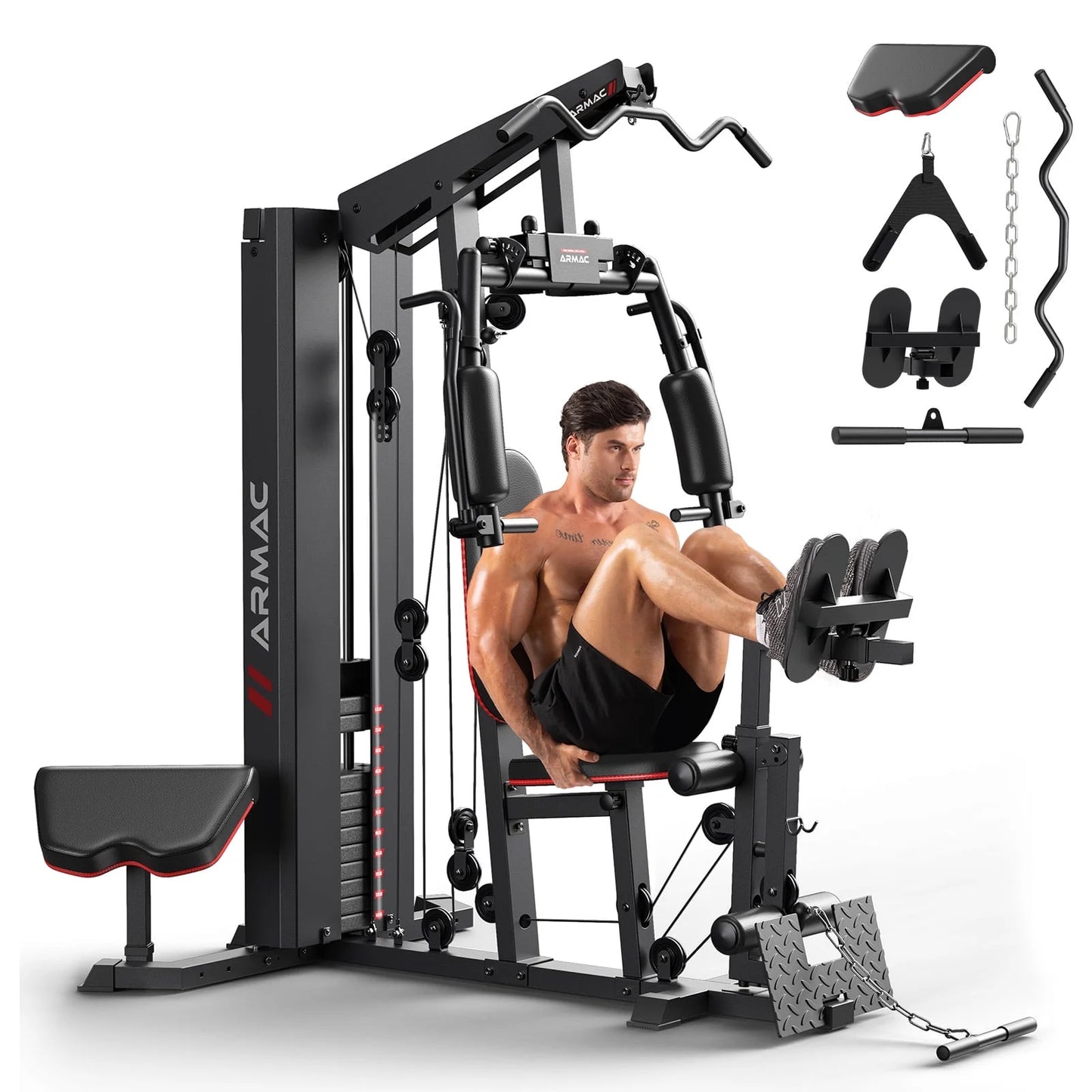 Home Gym Station Multifunctional Full Body Workout Equipment for Home Exercise Fitness