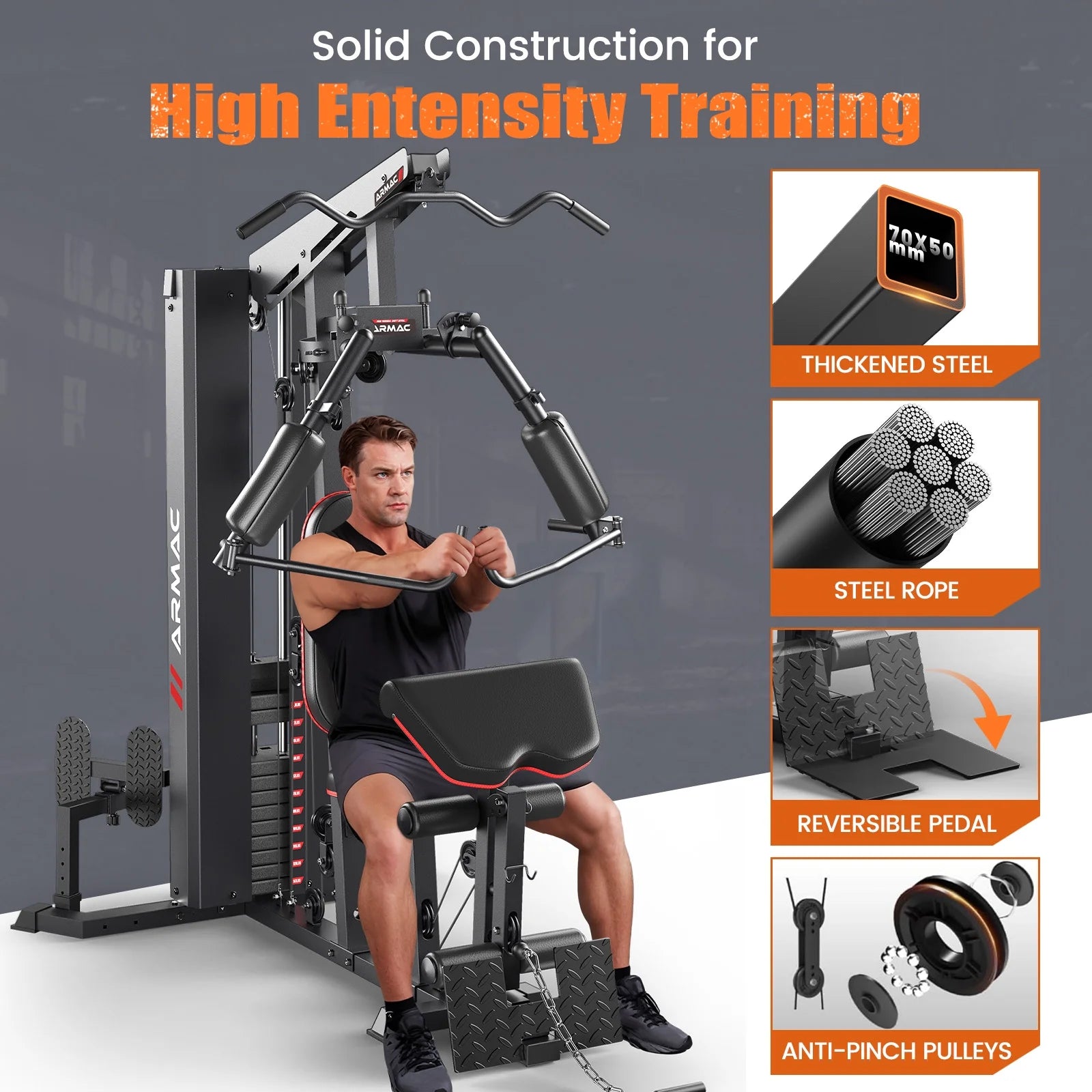 Home Gym Station Multifunctional Full Body Workout Equipment for Home Exercise Fitness